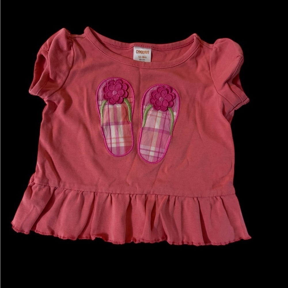 Girl's Gymboree top with flip
Flop design. 12/18 k149